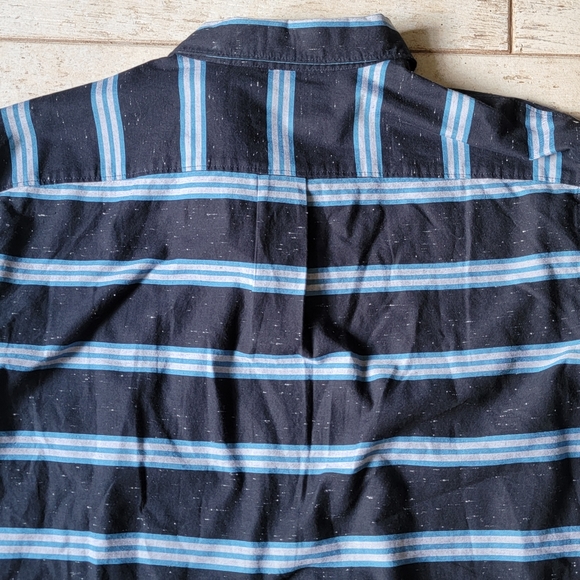 Original Penguin Long Sleeve Casual Button Down Blue Striped Men's XL - Picture 16 of 16